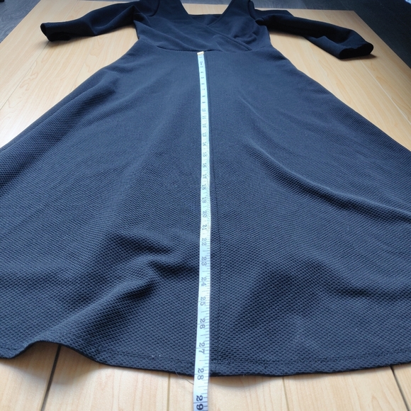 The Vanity Room Little Black Dress Wrap Style Long - Picture 8 of 8